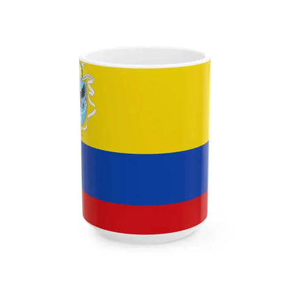 Flag of the Gran Colombia 1820-1821 version 1 (Colombia) White Coffee Mug 15oz - Go Mug Yourself