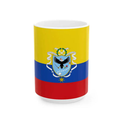 Flag of the Gran Colombia 1820-1821 version 2 (Colombia) White Coffee Mug 15oz - Go Mug Yourself