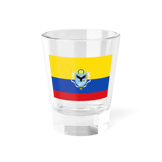 Flag of the Gran Colombia 1820-1821 version 3 (Colombia) Shot Glass 1.5oz 1.5oz - Go Mug Yourself
