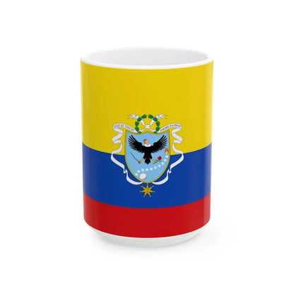 Flag of the Gran Colombia 1820-1821 version 3 (Colombia) White Coffee Mug 15oz - Go Mug Yourself