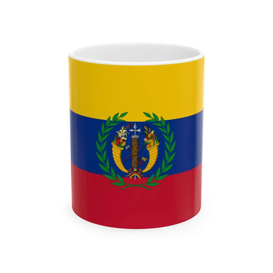Flag of the Gran Colombia 1821-1830 version 1 recolor (Colombia) White Coffee Mug 11oz - Go Mug Yourself