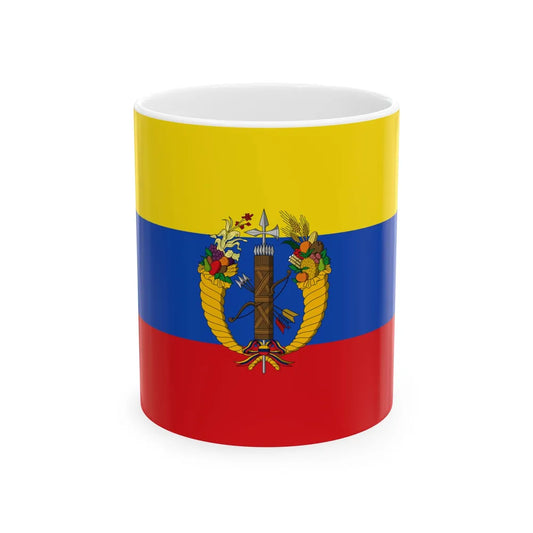 Flag of the Gran Colombia 1821-1830 version 2 (Colombia) White Coffee Mug 11oz - Go Mug Yourself