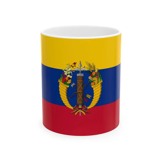 Flag of the Gran Colombia 1821-1830 version 2 recolor (Colombia) White Coffee Mug 11oz - Go Mug Yourself