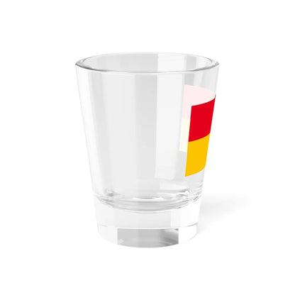 Flag of the Grand Duchy of Baden 1855-1891 (Germany) Shot Glass 1.5oz - Go Mug Yourself