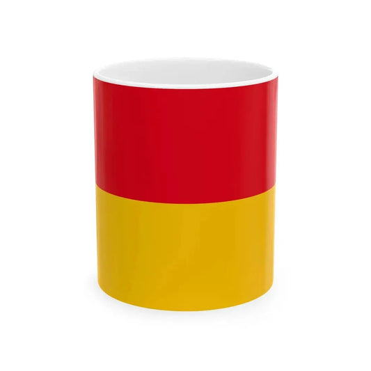 Flag of the Grand Duchy of Baden 1855-1891 (Germany) White Coffee Mug 11oz - Go Mug Yourself