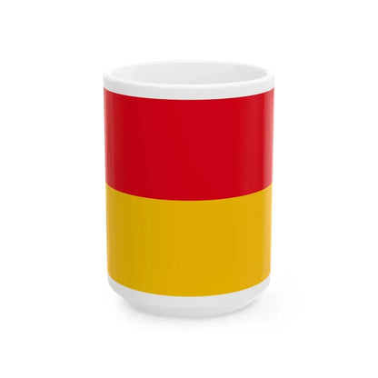 Flag of the Grand Duchy of Baden 1855-1891 (Germany) White Coffee Mug 15oz - Go Mug Yourself