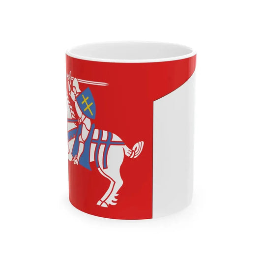 Flag of the Grand Duchy of Lithuania 1403-1410 (Lithuania) White Coffee Mug 11oz - Go Mug Yourself