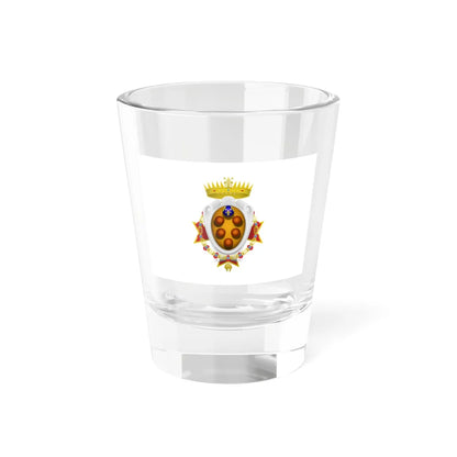 Flag of the Grand Duchy of Tuscany 1562-1737 (Italy) (Coat of Arms) Shot Glass 1.5oz 1.5oz - Go Mug Yourself