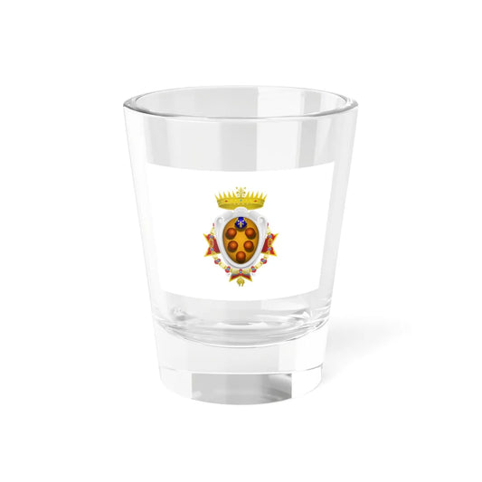 Flag of the Grand Duchy of Tuscany 1562-1737 (Italy) (Coat of Arms) Shot Glass 1.5oz 1.5oz - Go Mug Yourself