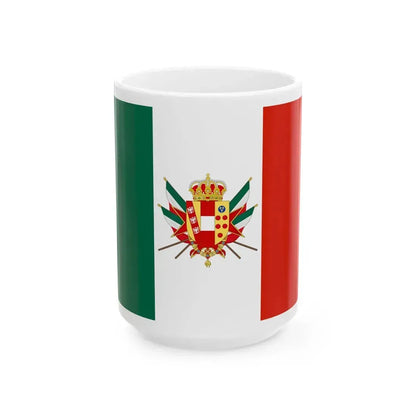 Flag of the Grand Duchy of Tuscany 1848-1849 (Italy) White Coffee Mug 15oz - Go Mug Yourself