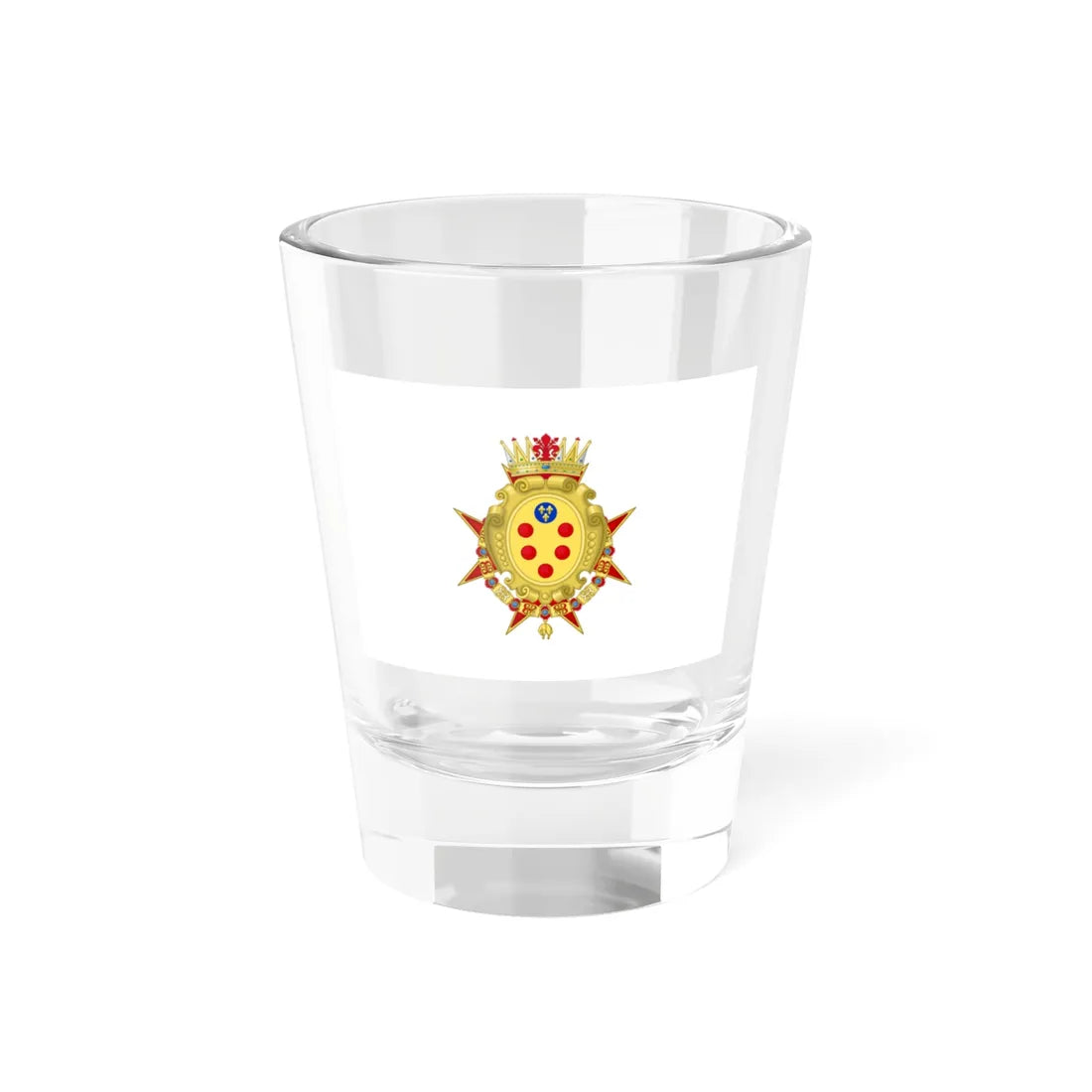 Flag of the Grand Duchy of Tuscany Medici period (Italy) Shot Glass 1.5oz 1.5oz - Go Mug Yourself