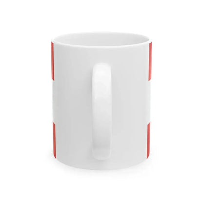 Flag of the Grand Duchy of Tuscany with Great Coat of arms (Italy) White Coffee Mug - Go Mug Yourself