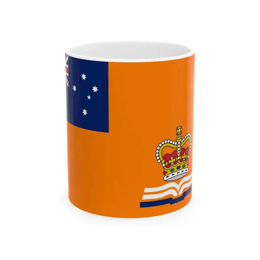 Flag of the Grand Orange Lodge of Australia (Australia) White Coffee Mug 11oz - Go Mug Yourself