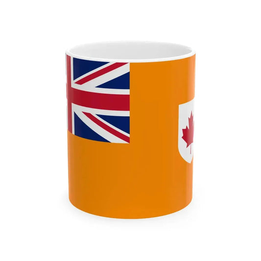 Flag of the Grand Orange Lodge of Canada (Canada) White Coffee Mug 11oz - Go Mug Yourself