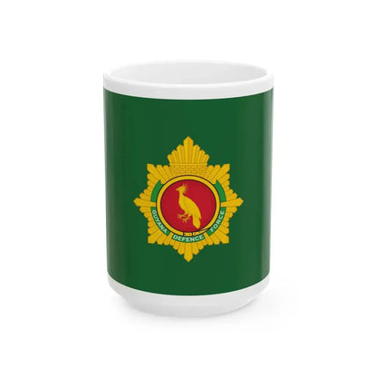 Flag of the Guyana Defence Force (Guyana) White Coffee Mug 15oz - Go Mug Yourself
