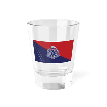 Flag of the Guyana Police Force B Division (Guyana) Shot Glass 1.5oz 1.5oz - Go Mug Yourself