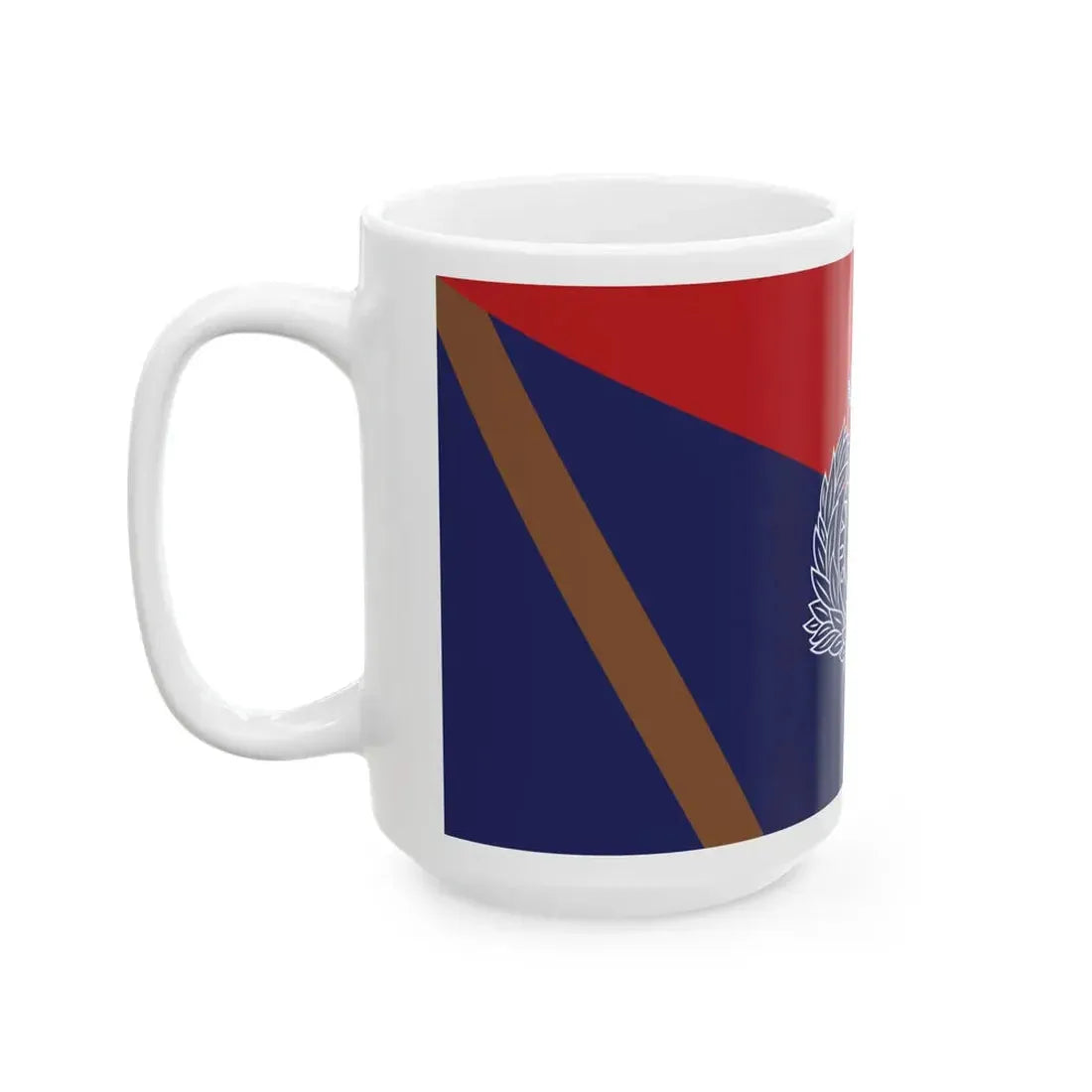 Flag of the Guyana Police Force C Division (Guyana) White Coffee Mug - Go Mug Yourself