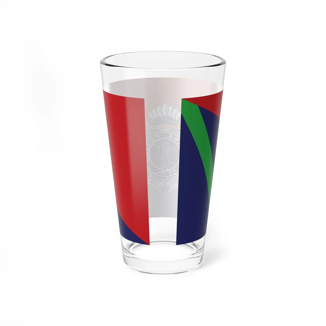 Flag of the Guyana Police Force D Division (Guyana) Pint Glass 16oz - Go Mug Yourself