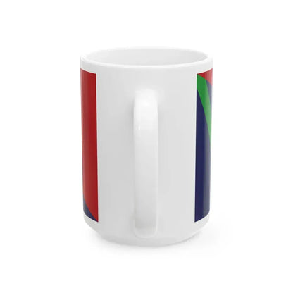 Flag of the Guyana Police Force D Division (Guyana) White Coffee Mug - Go Mug Yourself