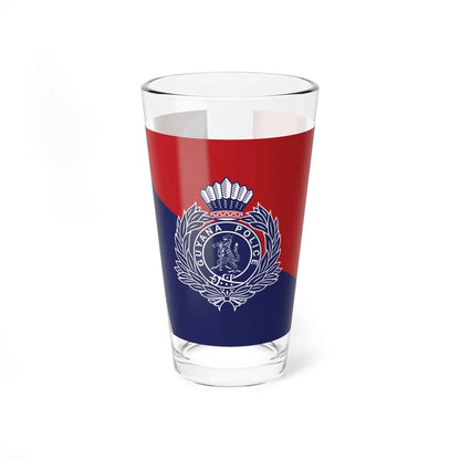 Flag of the Guyana Police Force E Division (Guyana) Pint Glass 16oz 16oz - Go Mug Yourself