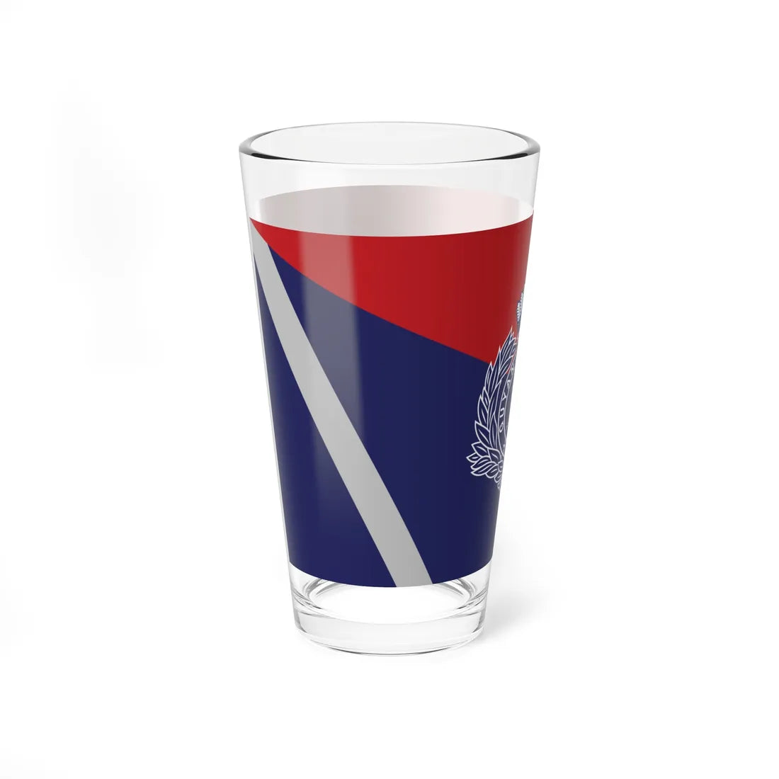 Flag of the Guyana Police Force E Division (Guyana) Pint Glass 16oz - Go Mug Yourself
