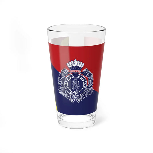 Flag of the Guyana Police Force F Division (Guyana) Pint Glass 16oz 16oz - Go Mug Yourself