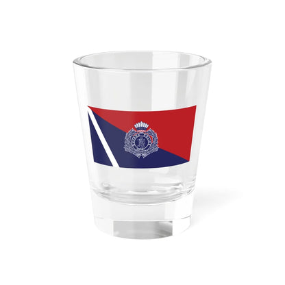 Flag of the Guyana Police Force G Division (Guyana) Shot Glass 1.5oz 1.5oz - Go Mug Yourself