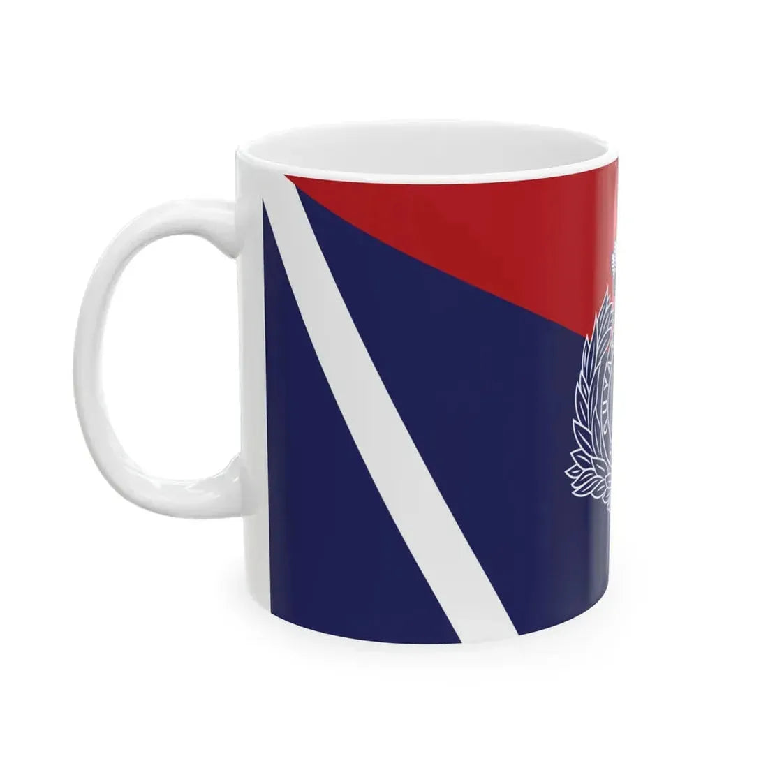 Flag of the Guyana Police Force G Division (Guyana) White Coffee Mug - Go Mug Yourself