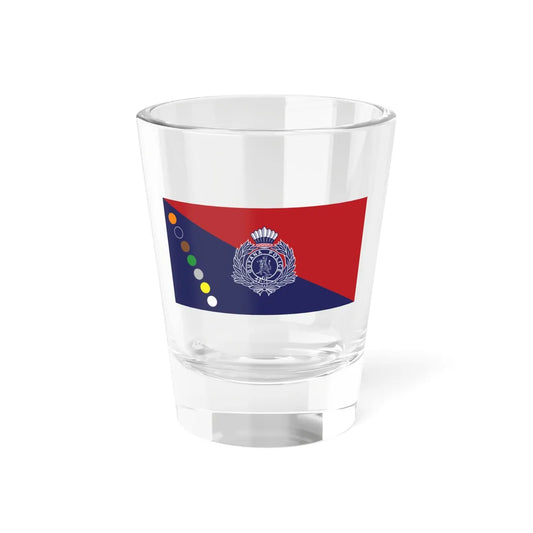 Flag of the Guyana Police Force Headquarters (Guyana) Shot Glass 1.5oz 1.5oz - Go Mug Yourself