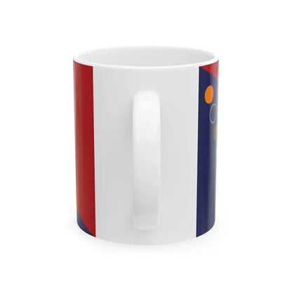 Flag of the Guyana Police Force Headquarters (Guyana) White Coffee Mug - Go Mug Yourself