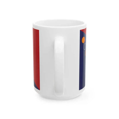 Flag of the Guyana Police Force Headquarters (Guyana) White Coffee Mug - Go Mug Yourself