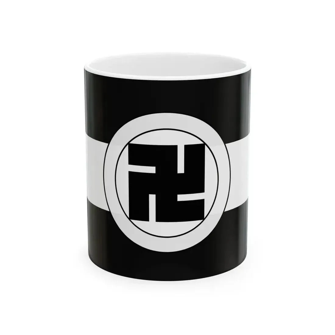 Flag of the Hachisuka Lords of Tokushima in Awa Province B (Japan) White Coffee Mug 11oz - Go Mug Yourself