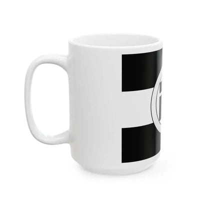 Flag of the Hachisuka Lords of Tokushima in Awa Province B (Japan) White Coffee Mug - Go Mug Yourself