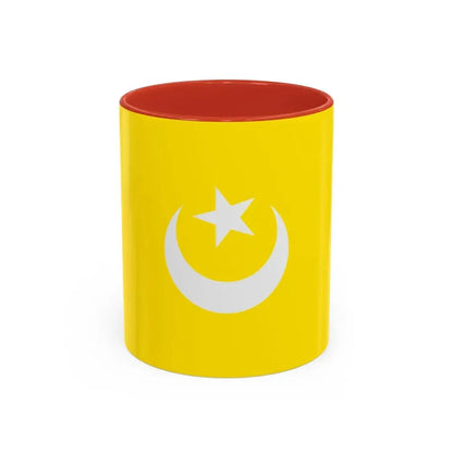 Flag of The Hafsid dynasty - Accent Coffee Mug 11oz Red - Go Mug Yourself