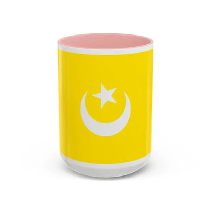 Flag of The Hafsid dynasty - Accent Coffee Mug 15oz Pink - Go Mug Yourself
