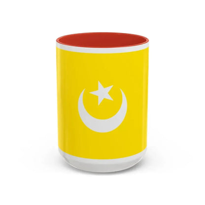 Flag of The Hafsid dynasty - Accent Coffee Mug 15oz Red - Go Mug Yourself