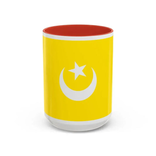 Flag of The Hafsid dynasty - Accent Coffee Mug 15oz Red - Go Mug Yourself