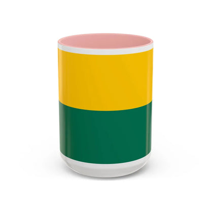 Flag of The Hague the capital of the province of South Holland Netherlands - Accent Coffee Mug 15oz Pink - Go Mug Yourself