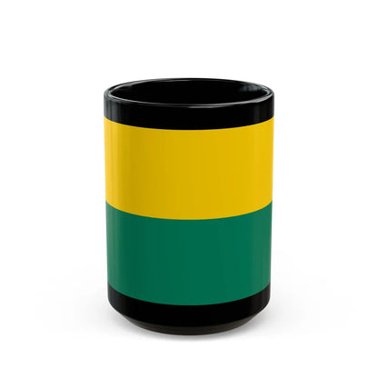 Flag of The Hague the capital of the province of South Holland Netherlands - Black Coffee Mug-15oz-Go Mug Yourself