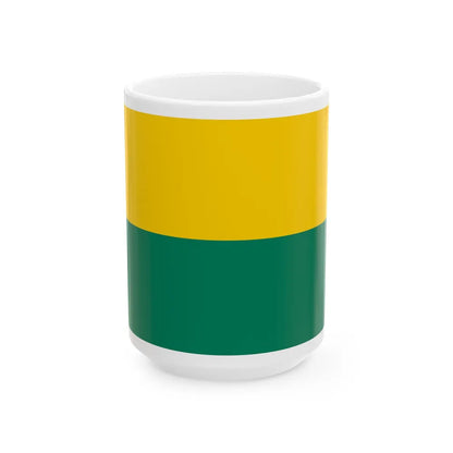 Flag of The Hague the capital of the province of South Holland Netherlands - White Coffee Mug-15oz-Go Mug Yourself