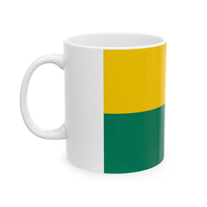 Flag of The Hague the capital of the province of South Holland Netherlands - White Coffee Mug-Go Mug Yourself