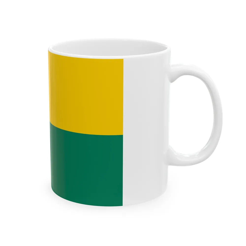 Flag of The Hague the capital of the province of South Holland Netherlands - White Coffee Mug-Go Mug Yourself