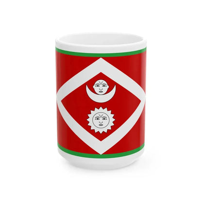 Flag of the H.E. Commander in chief of Nepal 1928 (Nepal) White Coffee Mug 15oz - Go Mug Yourself