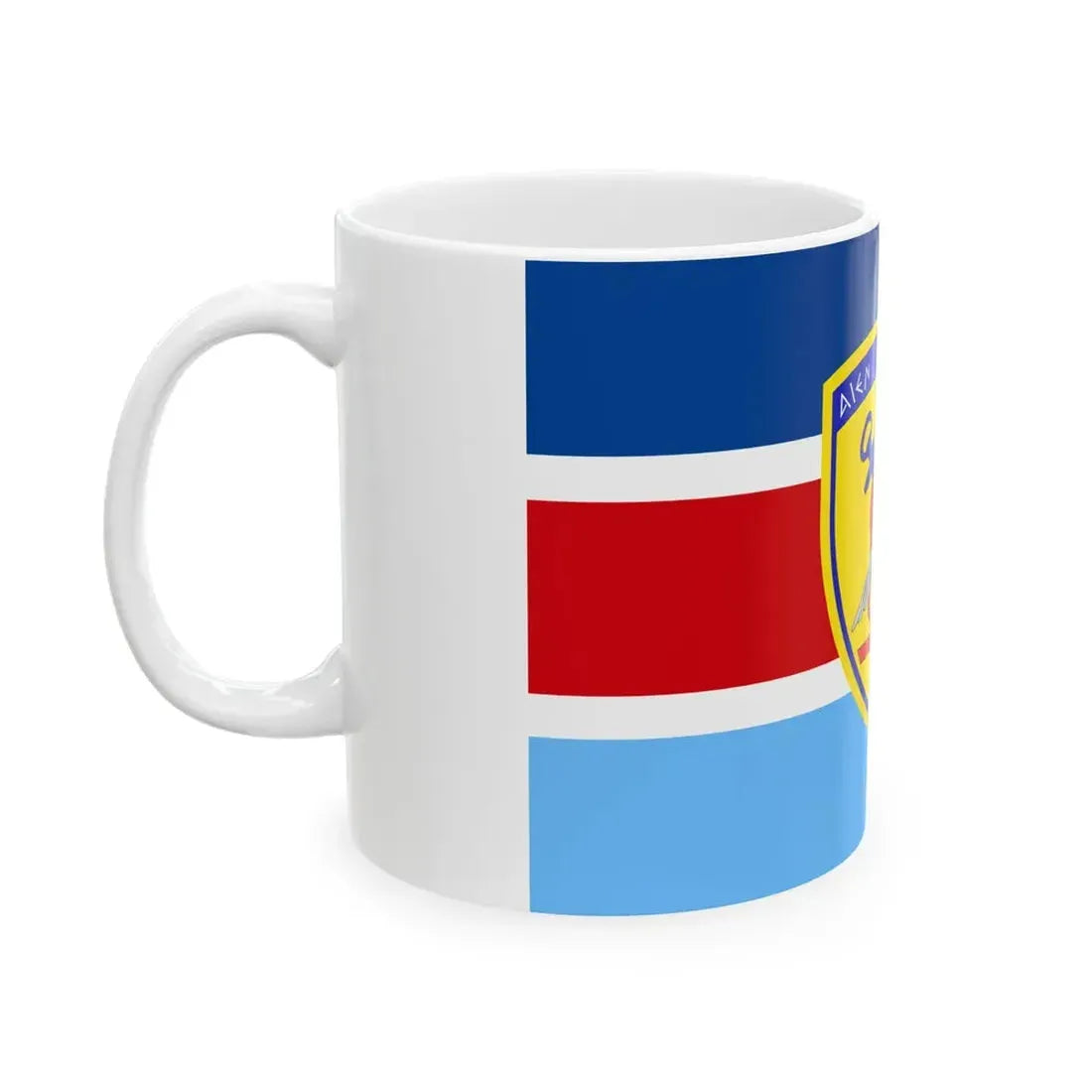 Flag of the Hellenic National Defence General Staff (Greece) White Coffee Mug - Go Mug Yourself