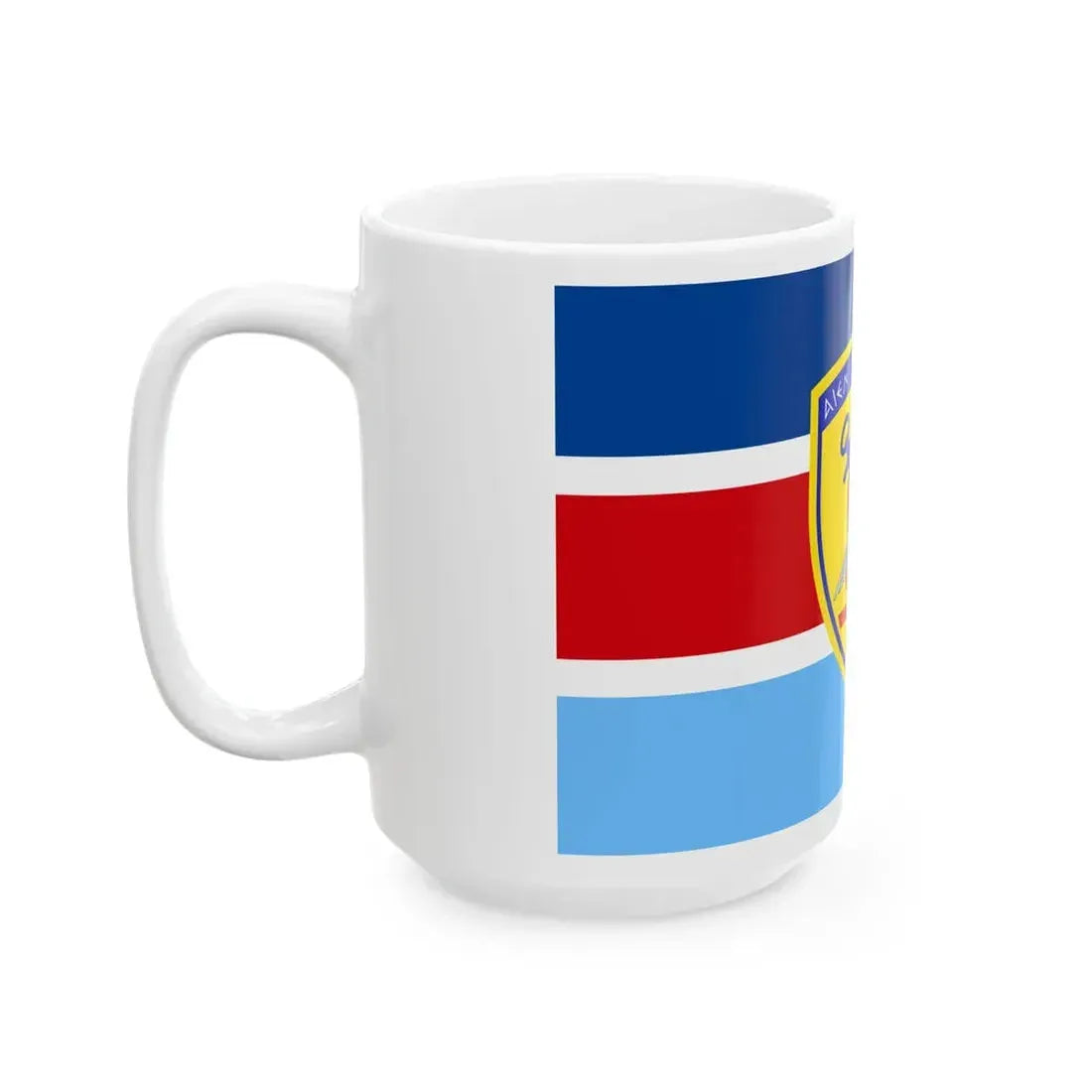 Flag of the Hellenic National Defence General Staff (Greece) White Coffee Mug - Go Mug Yourself