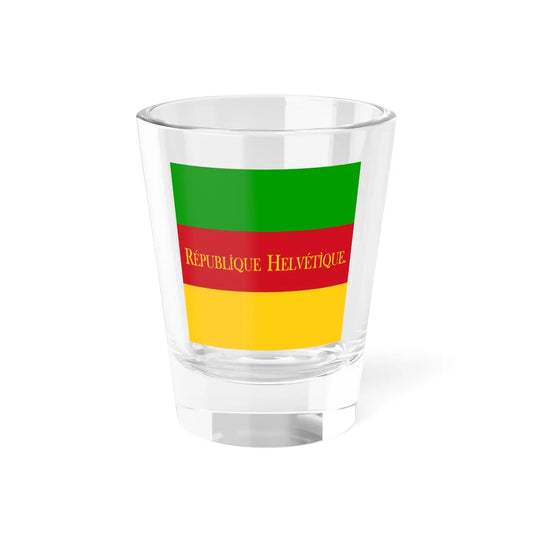 Flag of the Helvetic Republic French (Switzerland) Shot Glass 1.5oz 1.5oz - Go Mug Yourself