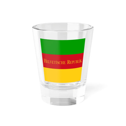 Flag of the Helvetic Republic German (Switzerland) Shot Glass 1.5oz 1.5oz - Go Mug Yourself