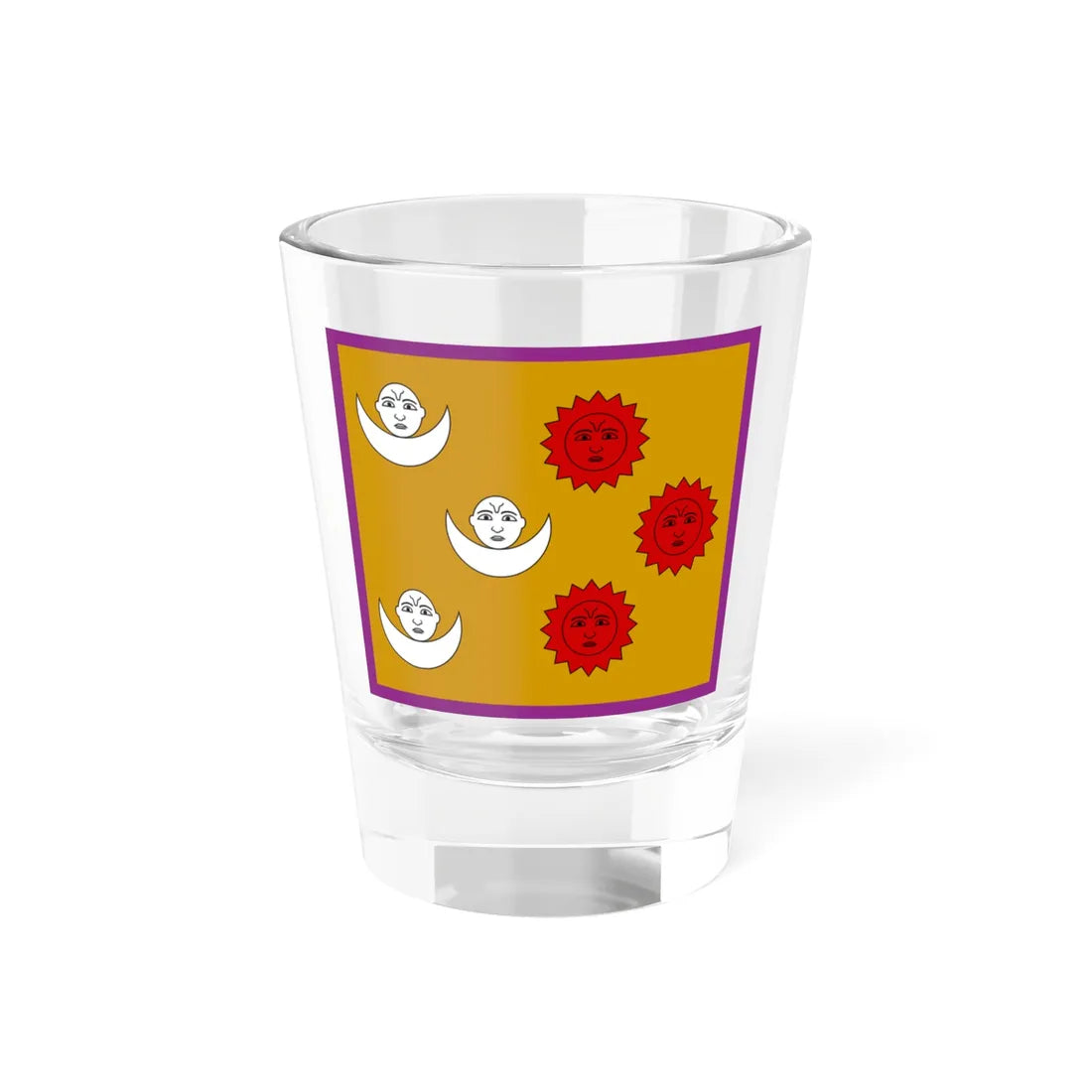 Flag of the H.H. Maharaja of Nepal 1928 (Nepal) Shot Glass 1.5oz 1.5oz - Go Mug Yourself