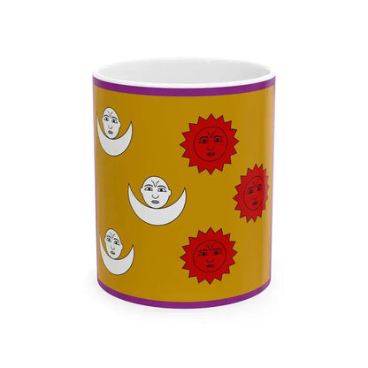 Flag of the H.H. Maharaja of Nepal 1928 (Nepal) White Coffee Mug 11oz - Go Mug Yourself