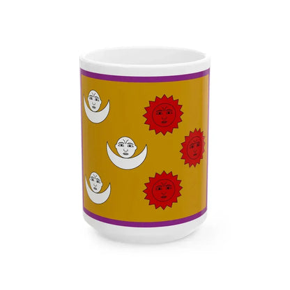Flag of the H.H. Maharaja of Nepal 1928 (Nepal) White Coffee Mug 15oz - Go Mug Yourself